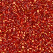 Miyuki delica beads 10/0 - Silver lined red DBM-43